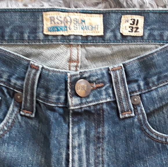 RSQ men’s denim jeans 31x32 slim straight - Picture 2 of 8